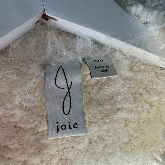 Joie Women's Cream metallic Sweater - Picture 9 of 10